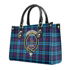 McCorquodale Tartan Crest Leather Handbag