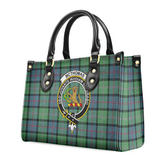 McThomas Ancient Tartan Crest Leather Handbag