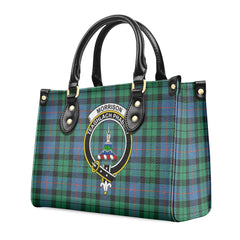 Morrison Ancient Tartan Crest Leather Handbag