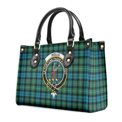 Rollo Ancient Tartan Crest Leather Handbag