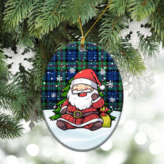 Baird Ancient Tartan Christmas Ceramic Ornament - Scottish Santa Style