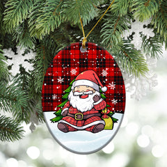 MacLeod of Raasay Tartan Christmas Ceramic Ornament - Scottish Santa Style