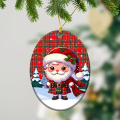 McBean Tartan Christmas Ceramic Ornament - Santa Claus In Kilt Style