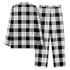 MacFarlane Black _ White Tartan Pajama Set