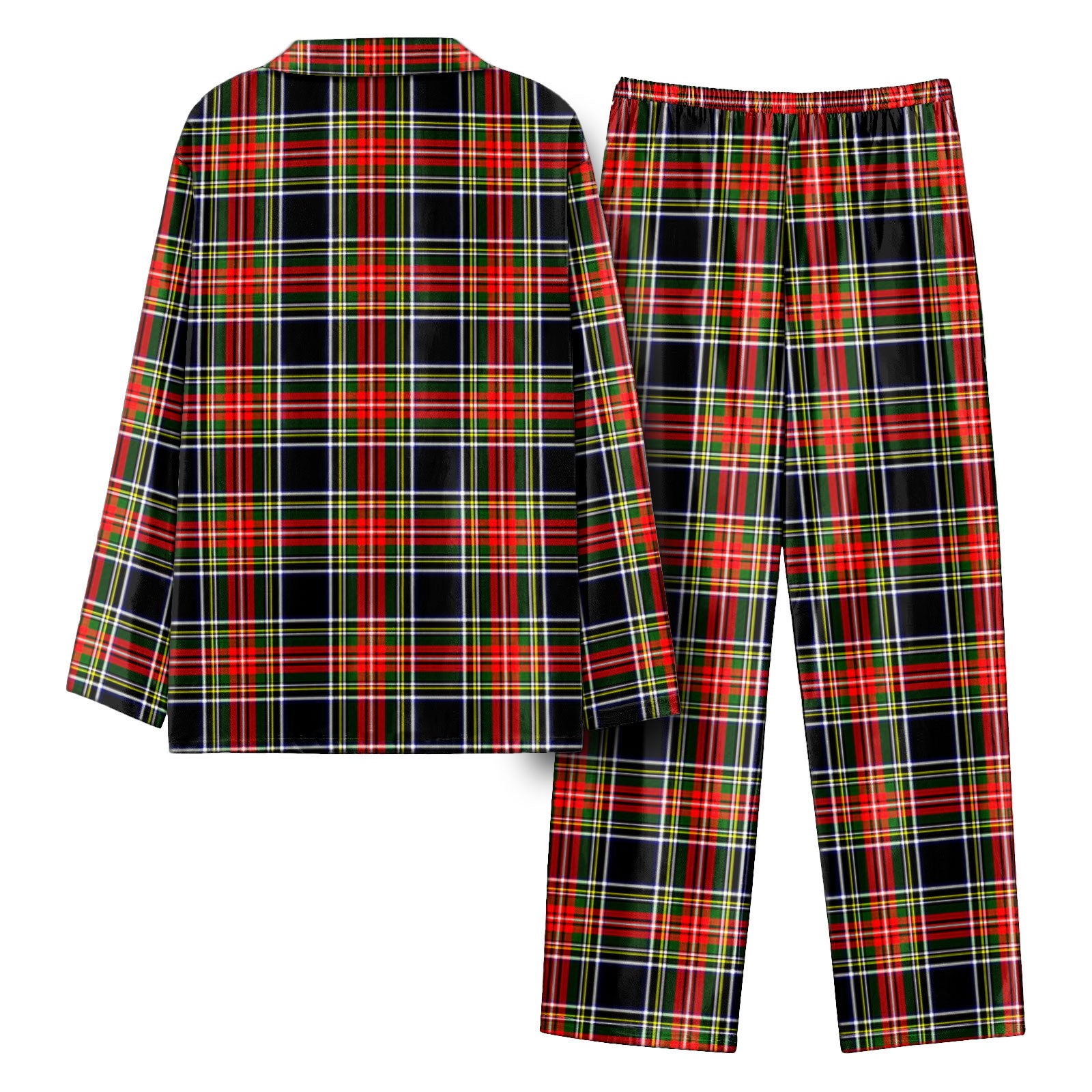 Stewart Black Tartan Pajama Set