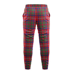 Shaw Red Modern Tartan Sweatpants