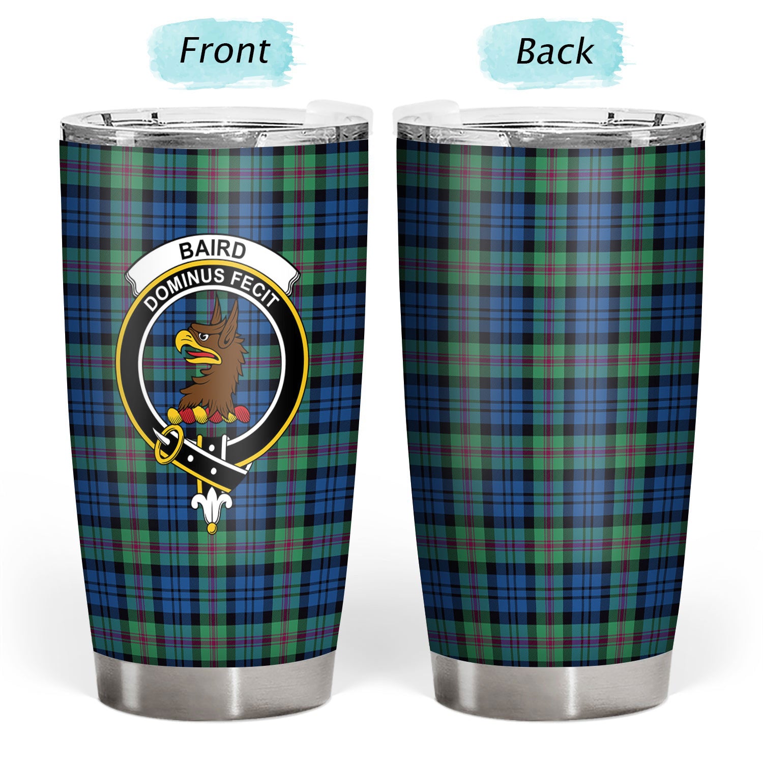 Baird Modern Tartan Crest Tumbler