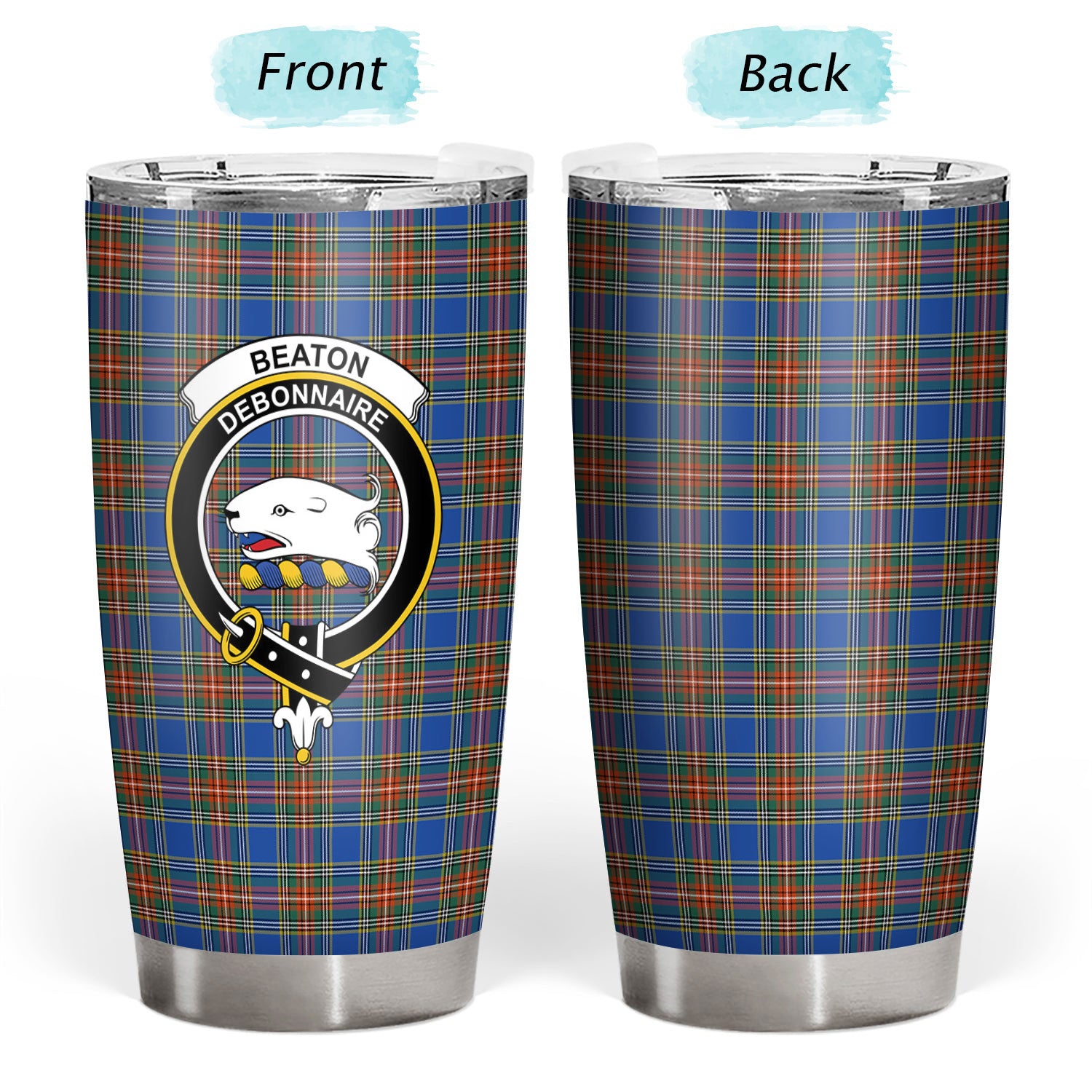 Beaton Ancient Tartan Crest Tumbler