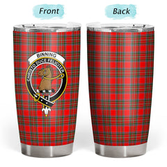 Binning (of Wallifoord) Tartan Crest Tumbler