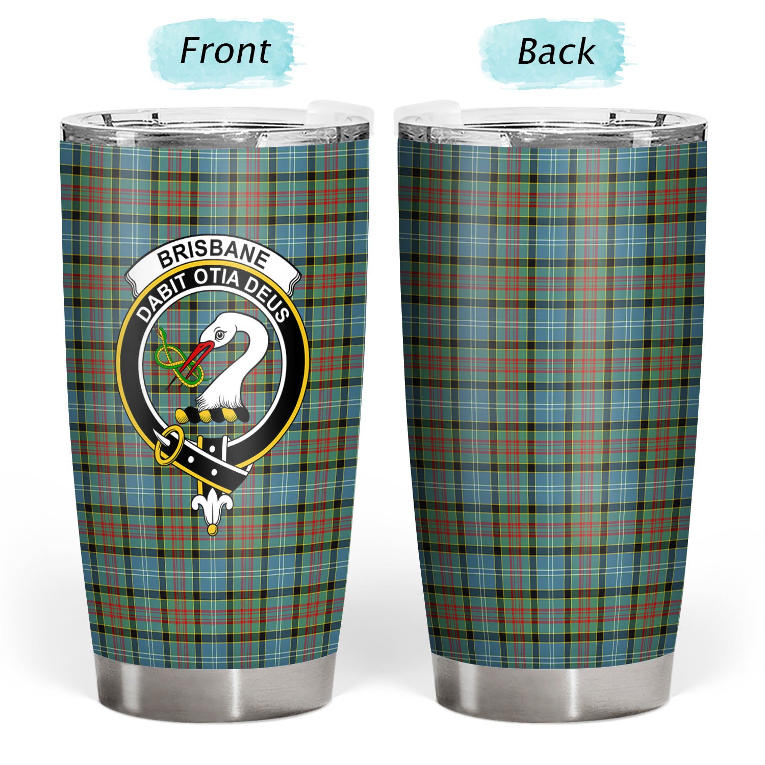 Brisbane Tartan Crest Tumbler