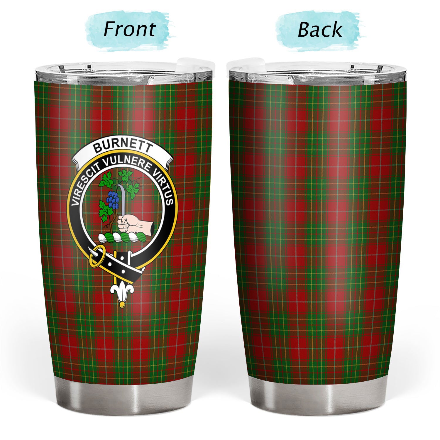 Burnett Tartan Crest Tumbler