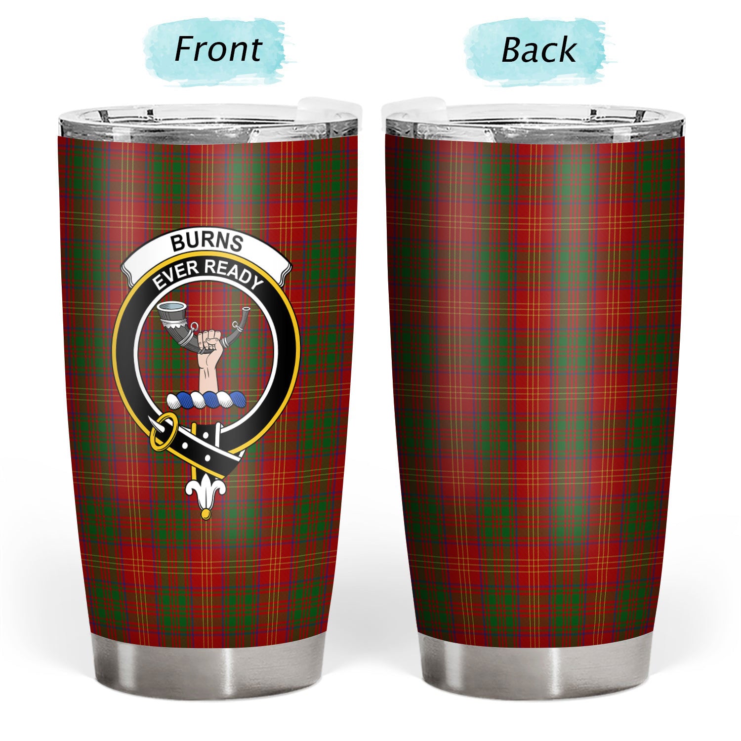 Burns Tartan Crest Tumbler