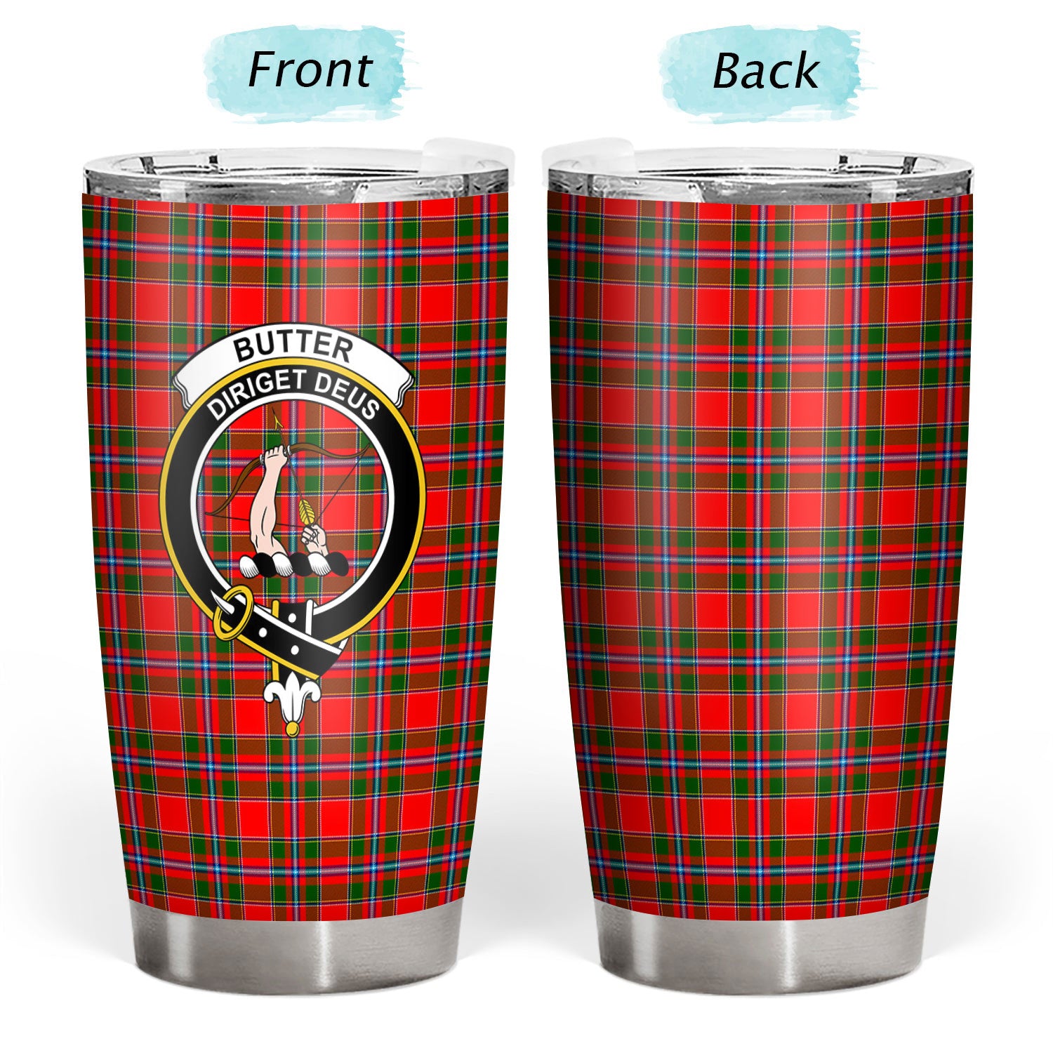 Butter Tartan Crest Tumbler