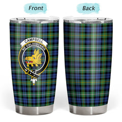 Campbell Argyll Ancient Tartan Crest Tumbler