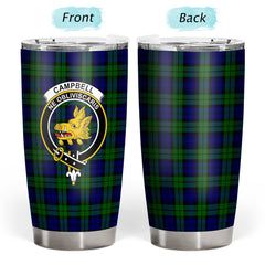 Campbell Modern Tartan Crest Tumbler