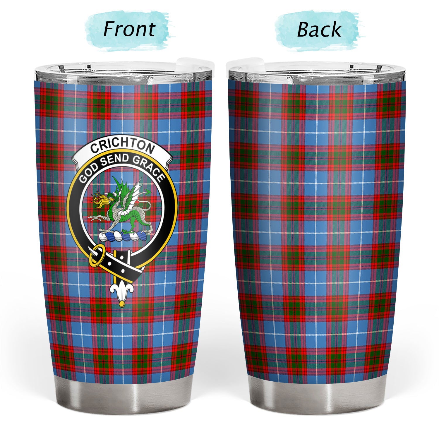 Crichton Tartan Crest Tumbler