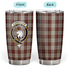 Cunningham Burgundy Dancers Tartan Crest Tumbler