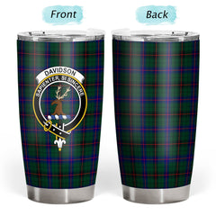 Davidson Modern Tartan Crest Tumbler