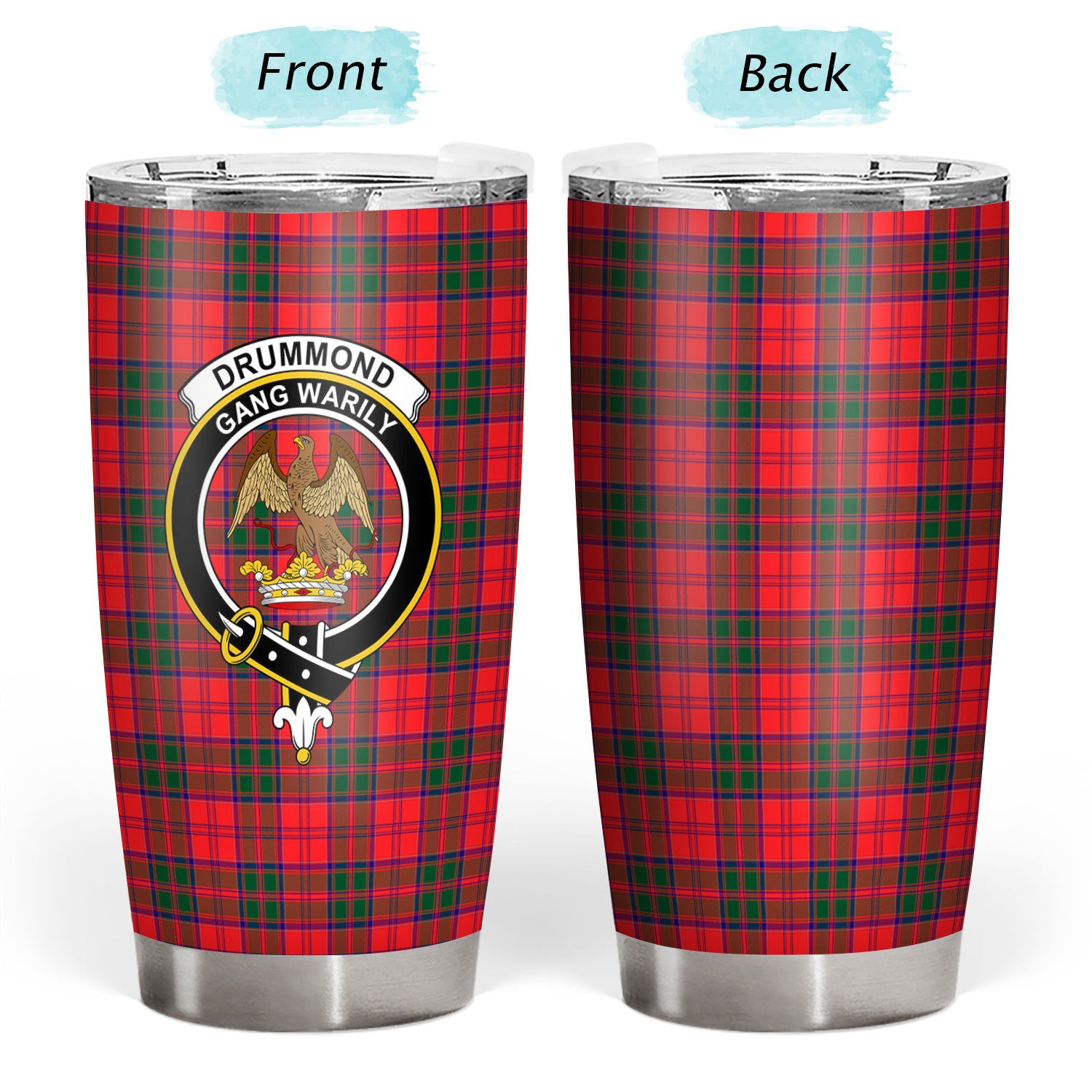 Drummond Modern Tartan Crest Tumbler