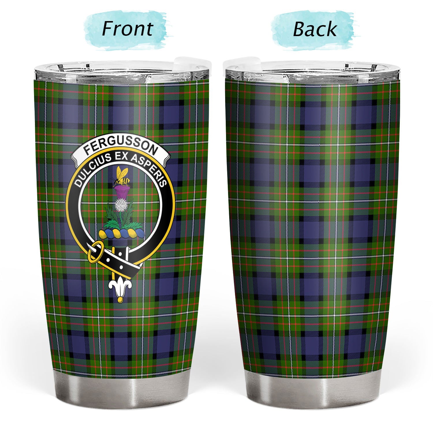 Fergusson Modern Tartan Crest Tumbler