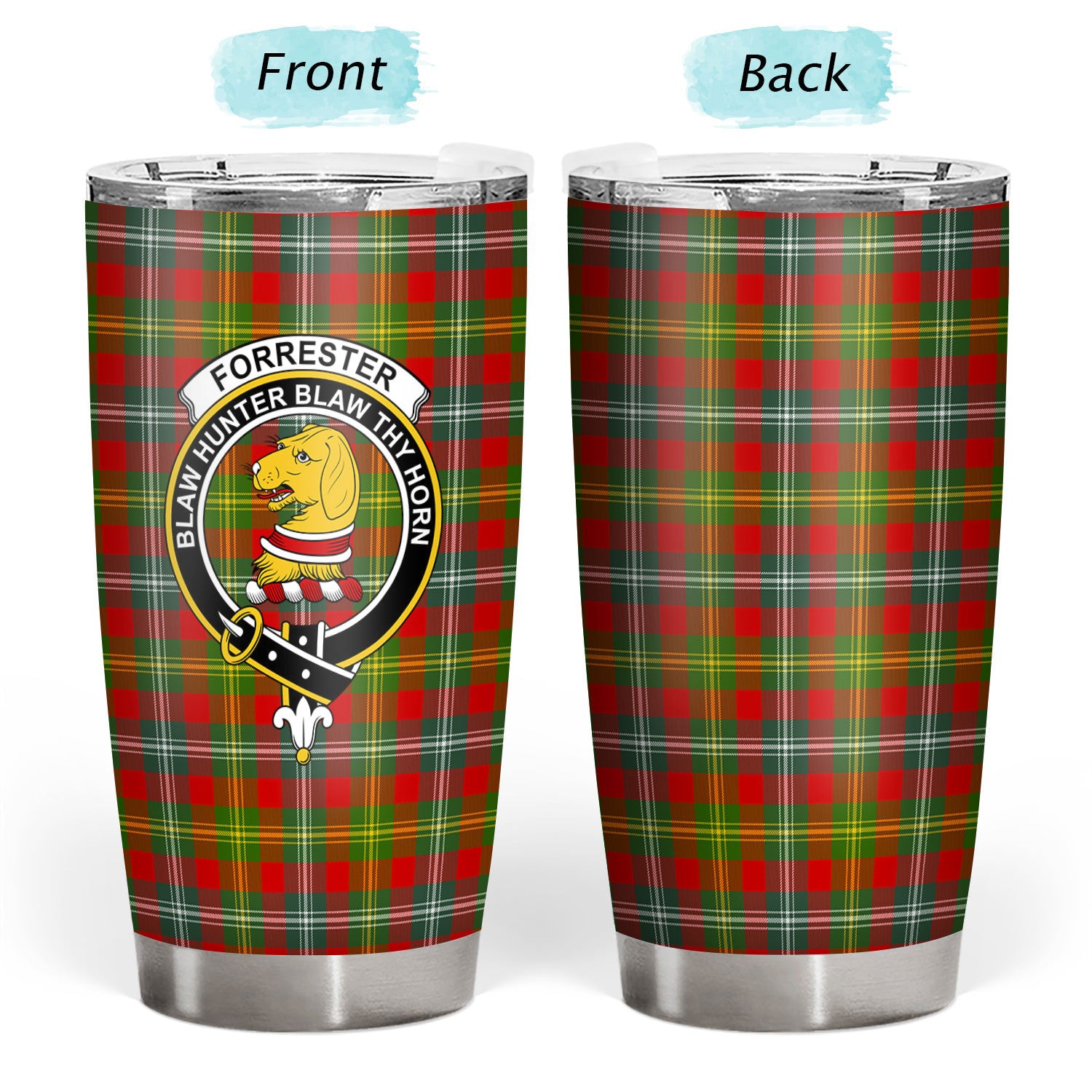 Forrester Tartan Crest Tumbler