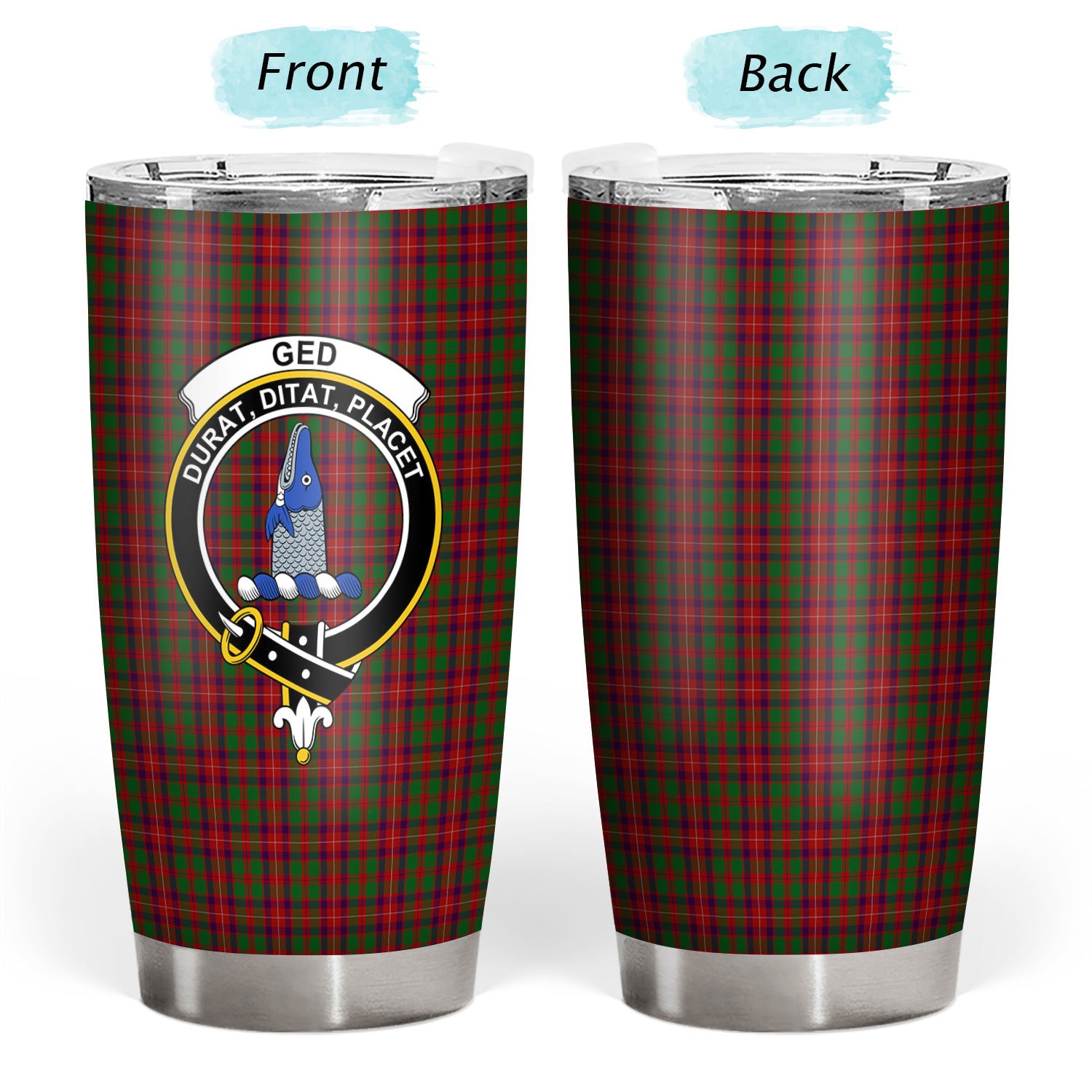 Ged Tartan Crest Tumbler