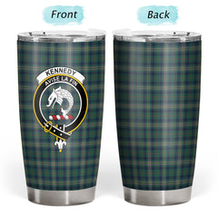 Kennedy Modern Tartan Crest Tumbler