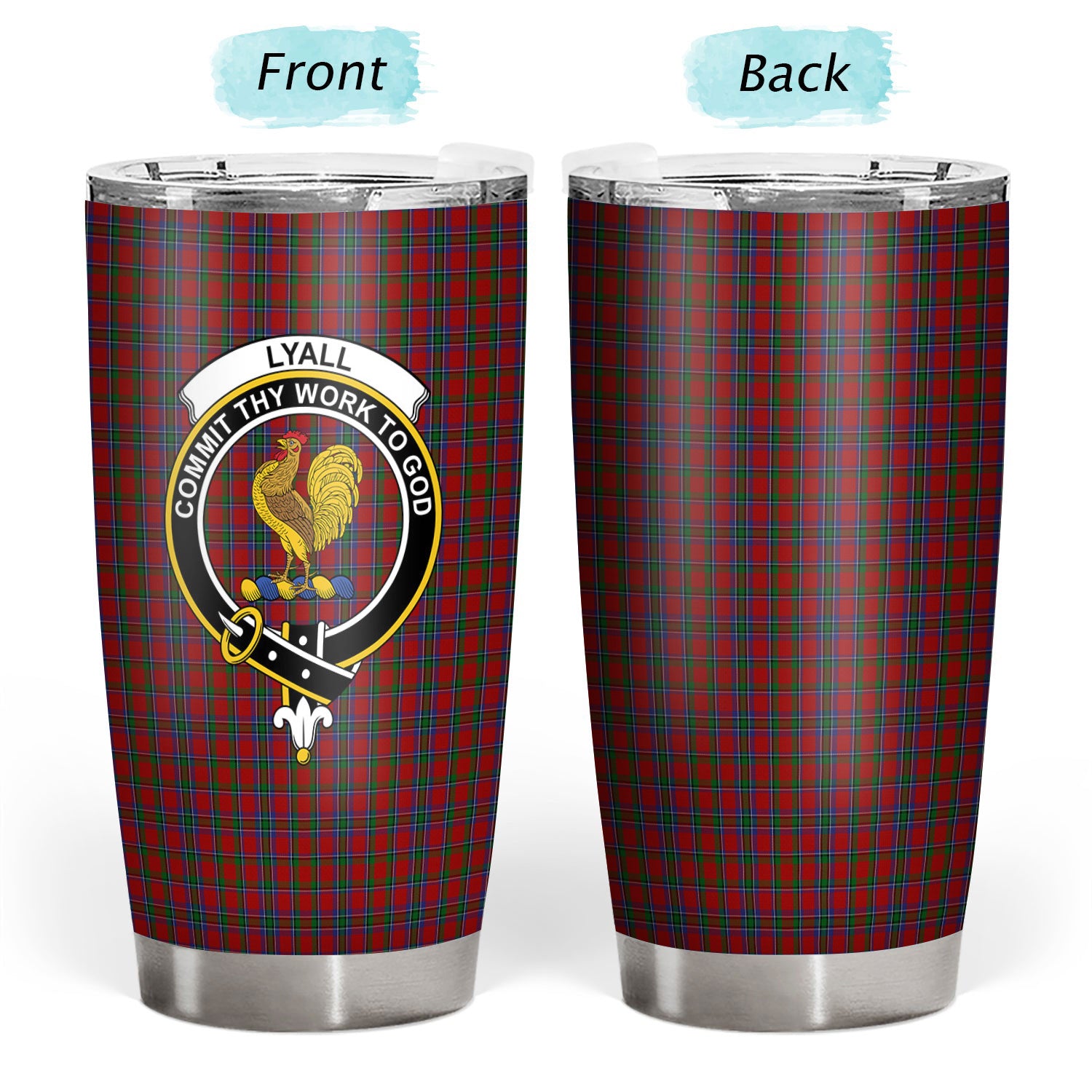 Lyall Tartan Crest Tumbler