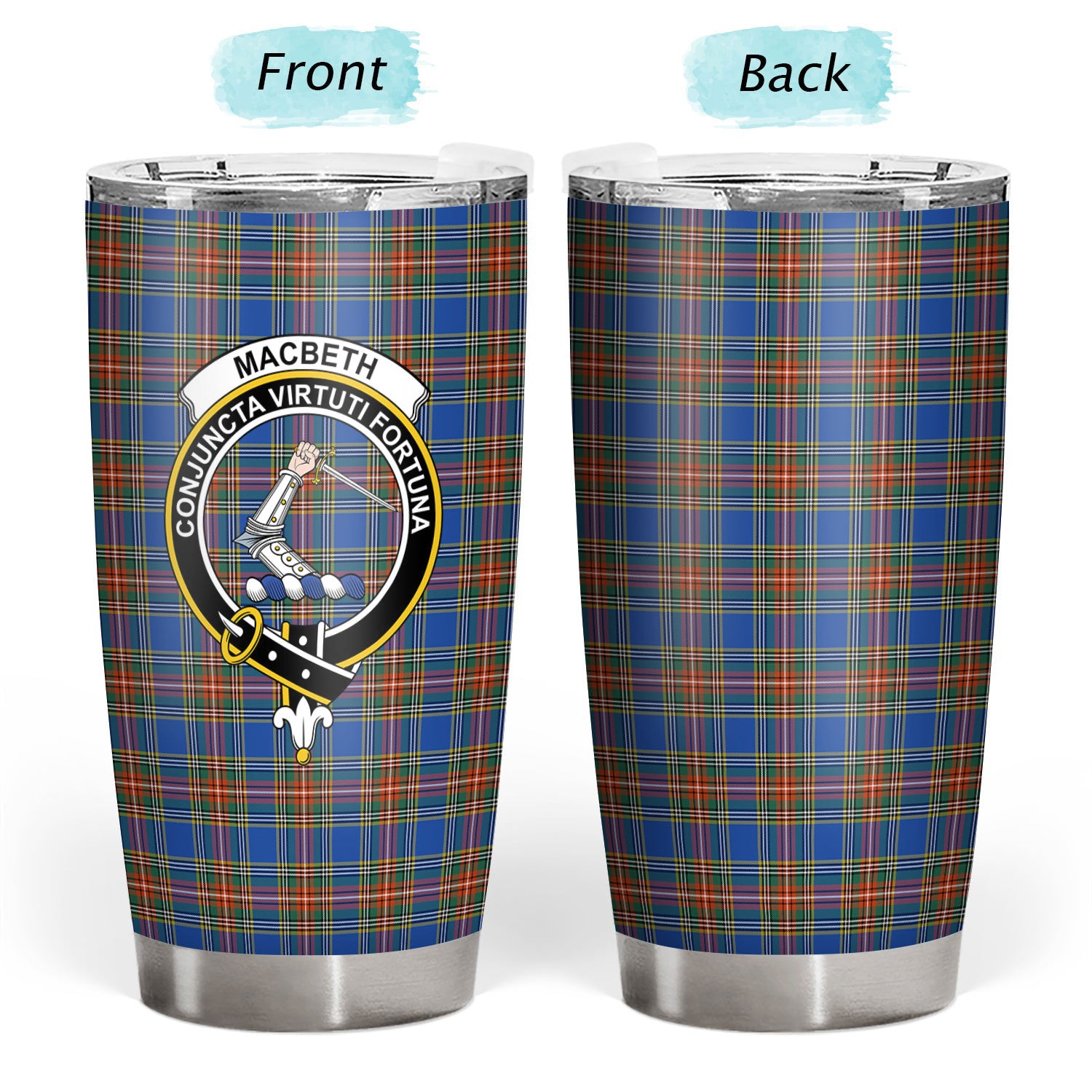 MacBeth Ancient Tartan Crest Tumbler