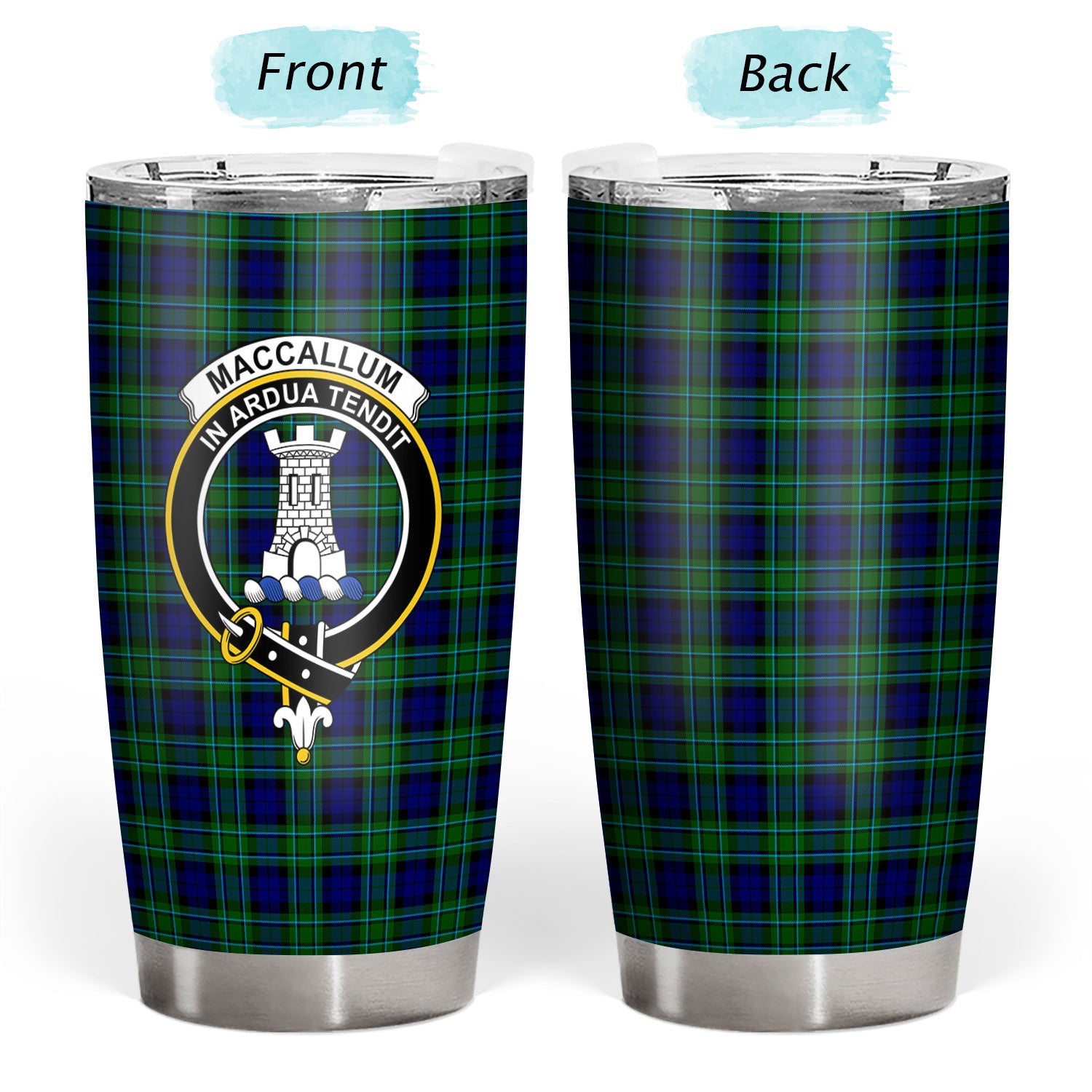 MacCallum Modern Tartan Crest Tumbler