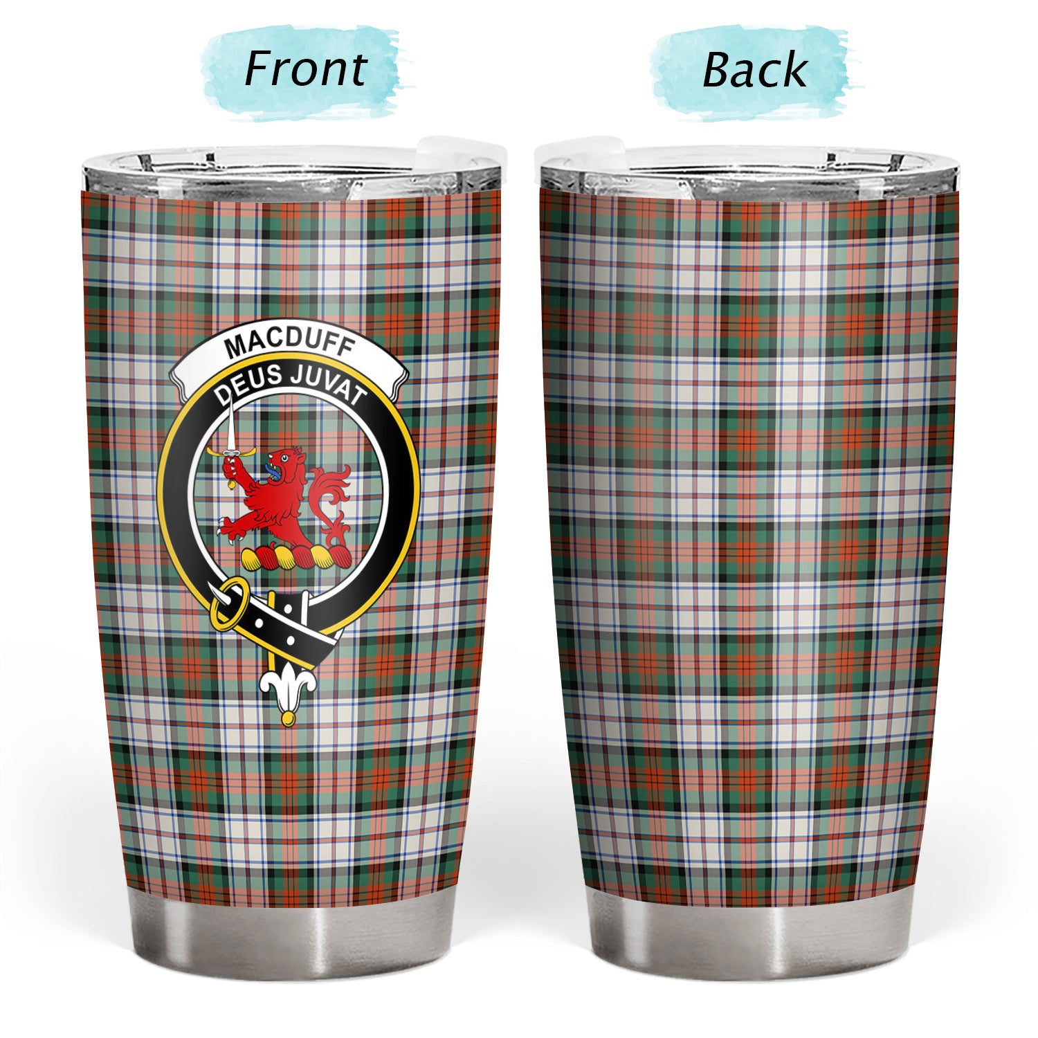 MacDuff Dress Ancient Tartan Crest Tumbler