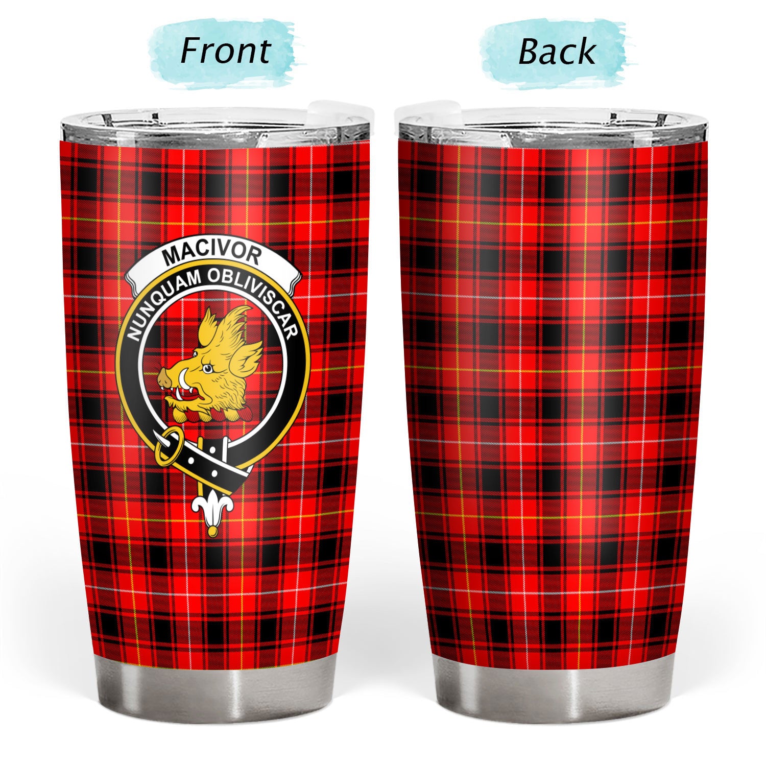 MacIvor Tartan Crest Tumbler