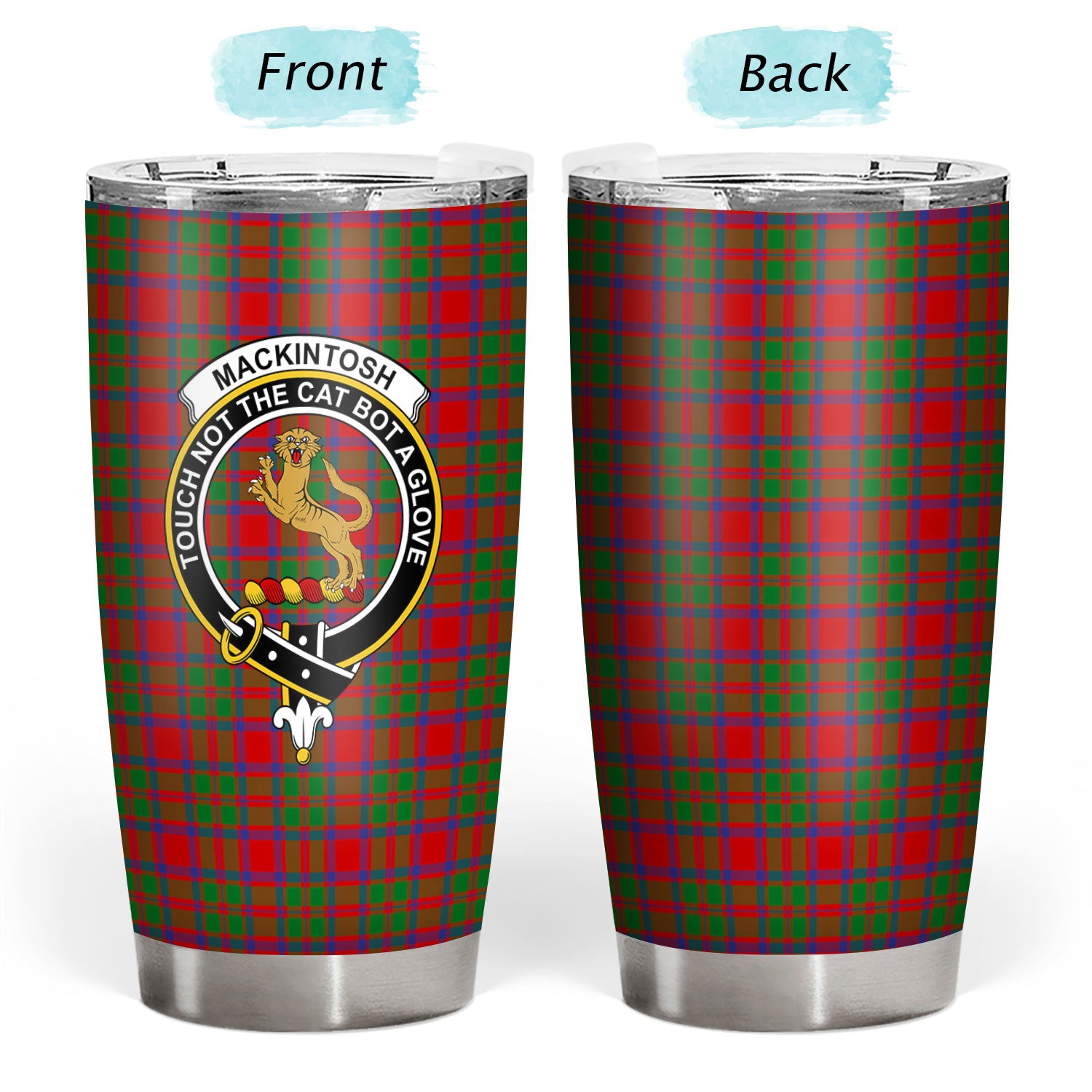 MacKintosh Modern Tartan Crest Tumbler