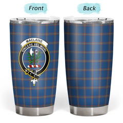 MacLaine of Loch Buie Hunting Ancient Tartan Crest Tumbler