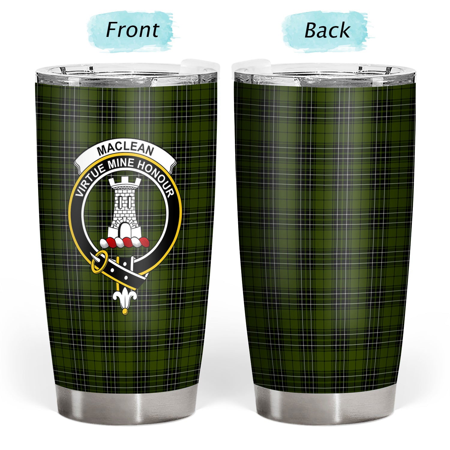 MacLean Hunting Tartan Crest Tumbler