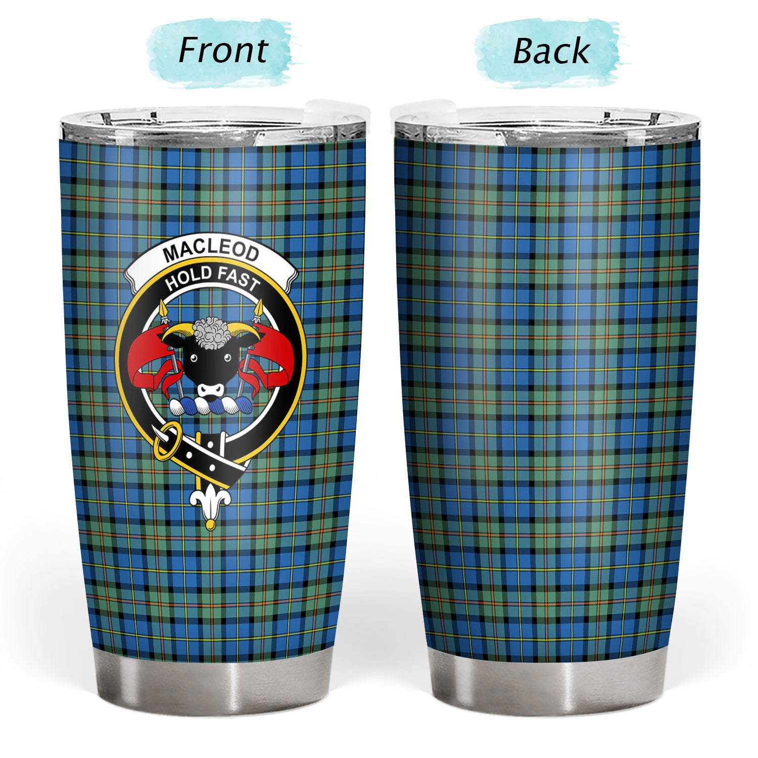 MacLeod of Harris Ancient Tartan Crest Tumbler