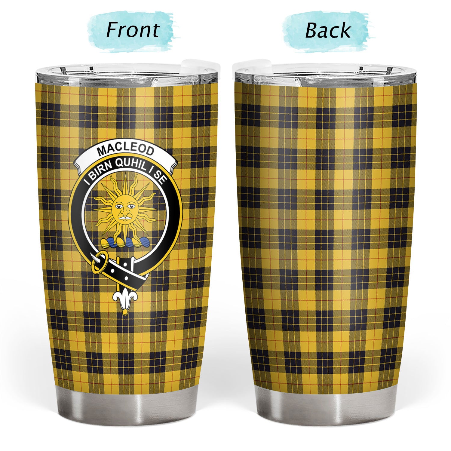 MacLeod of Lewis Ancient Tartan Crest Tumbler