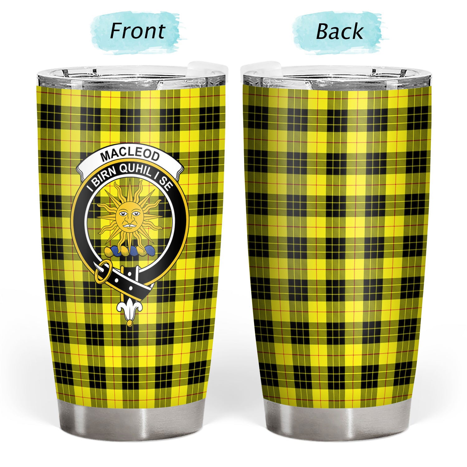 MacLeod of Lewis Modern Tartan Crest Tumbler