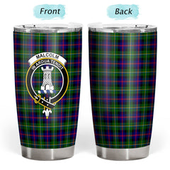 Malcolm (or MacCallum) Tartan Crest Tumbler