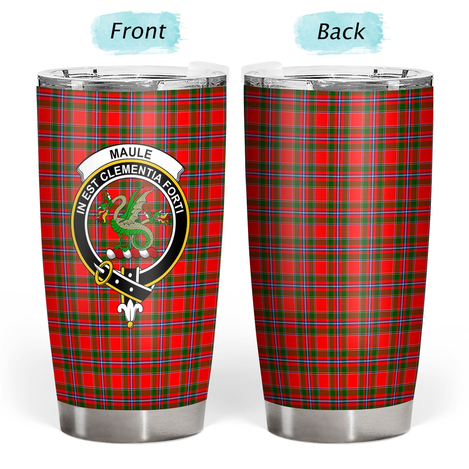 Maule Tartan Crest Tumbler