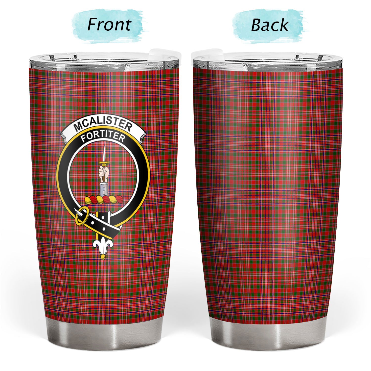 McAlister Modern Tartan Crest Tumbler