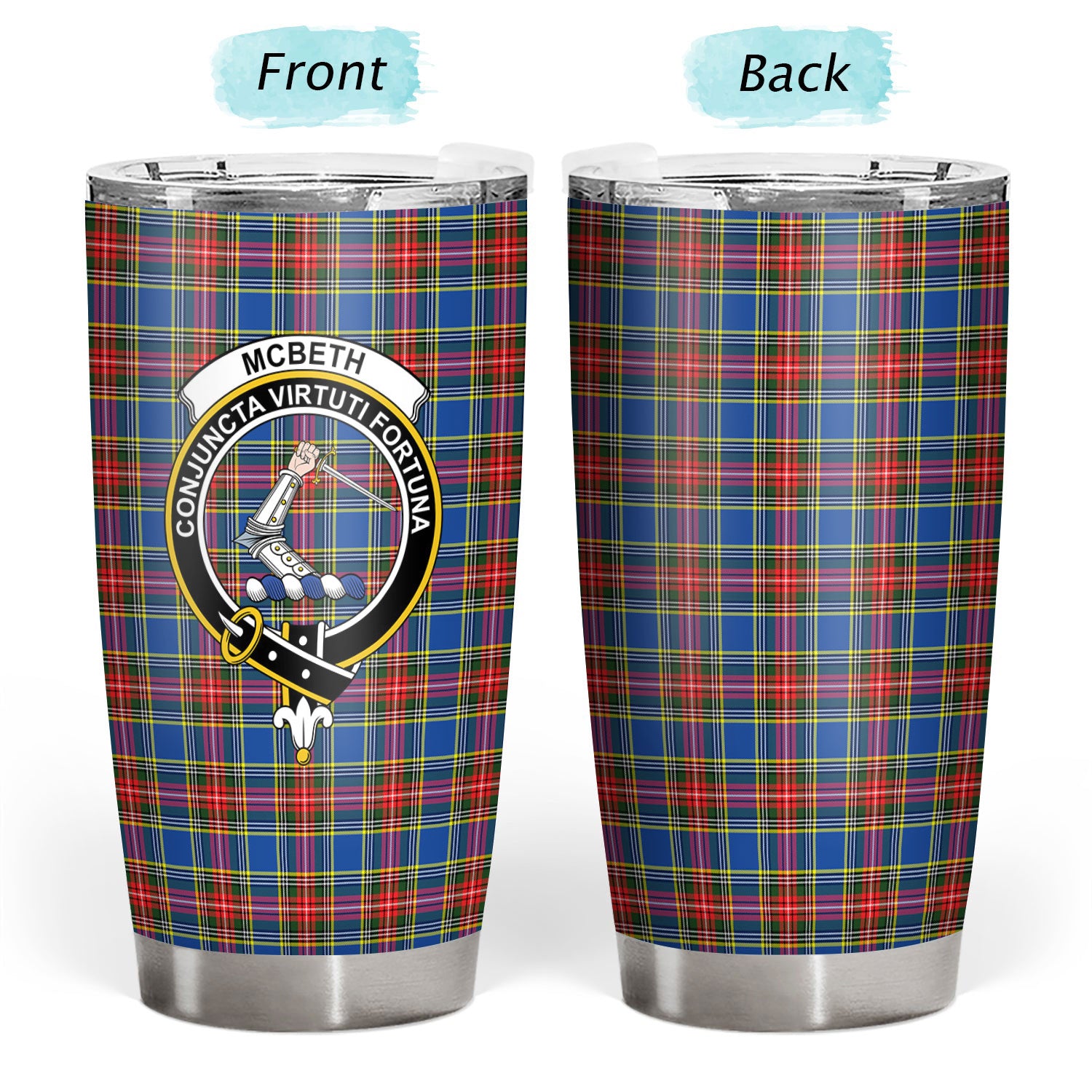 McBeth Modern Tartan Crest Tumbler