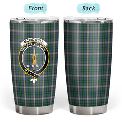 McDowell (MacDowell) Tartan Crest Tumbler