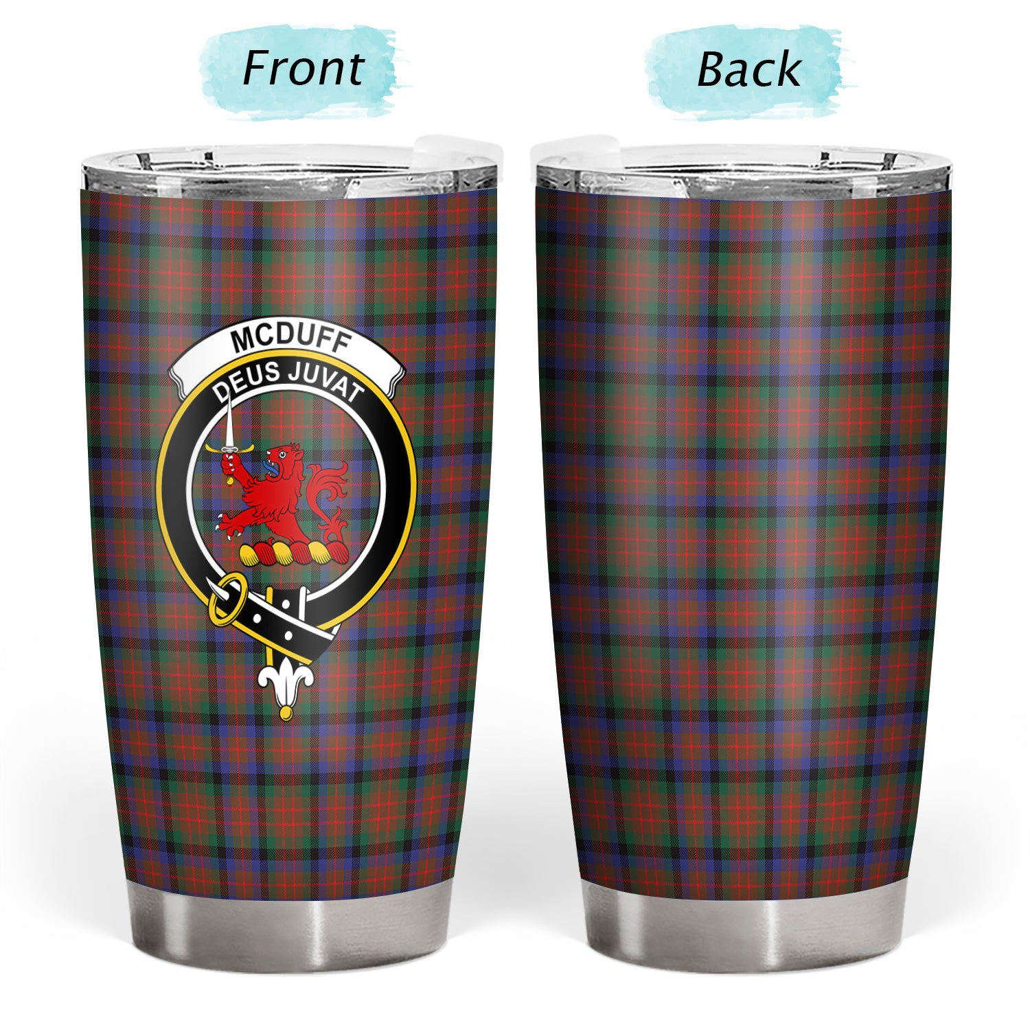 McDuff Hunting Modern Tartan Crest Tumbler