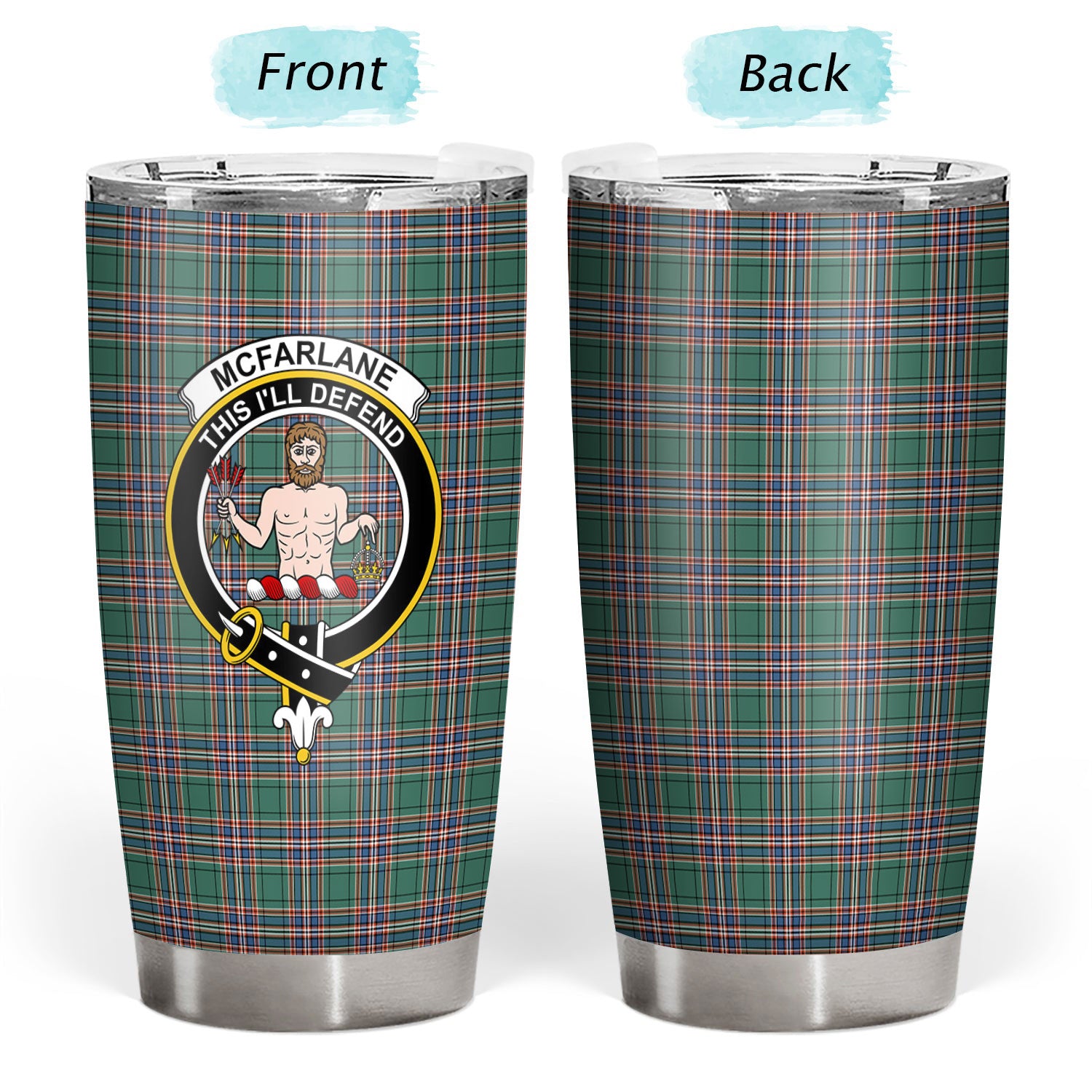 McFarlane Hunting Ancient Tartan Crest Tumbler