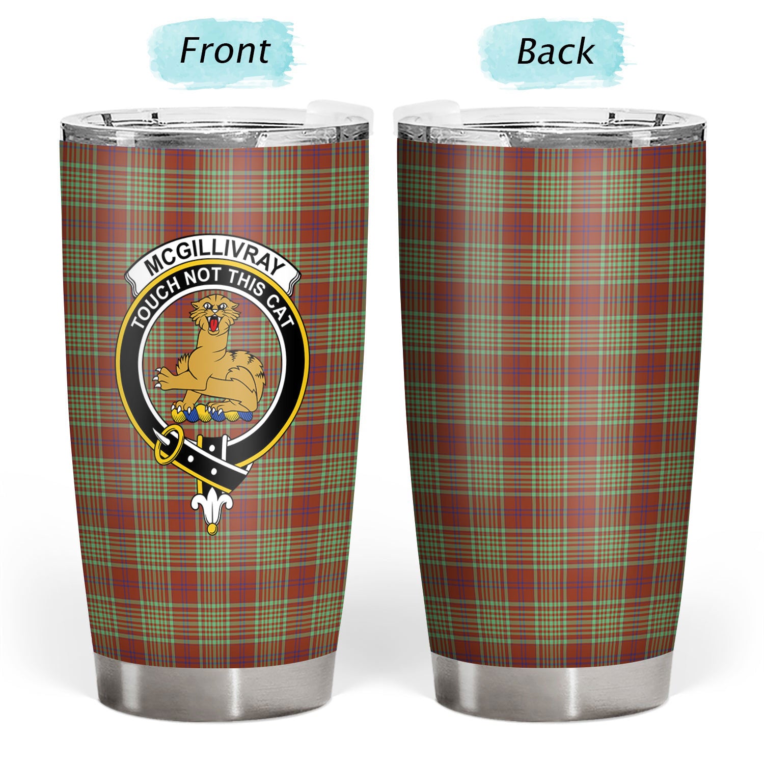 McGillivray Hunting Ancient Tartan Crest Tumbler