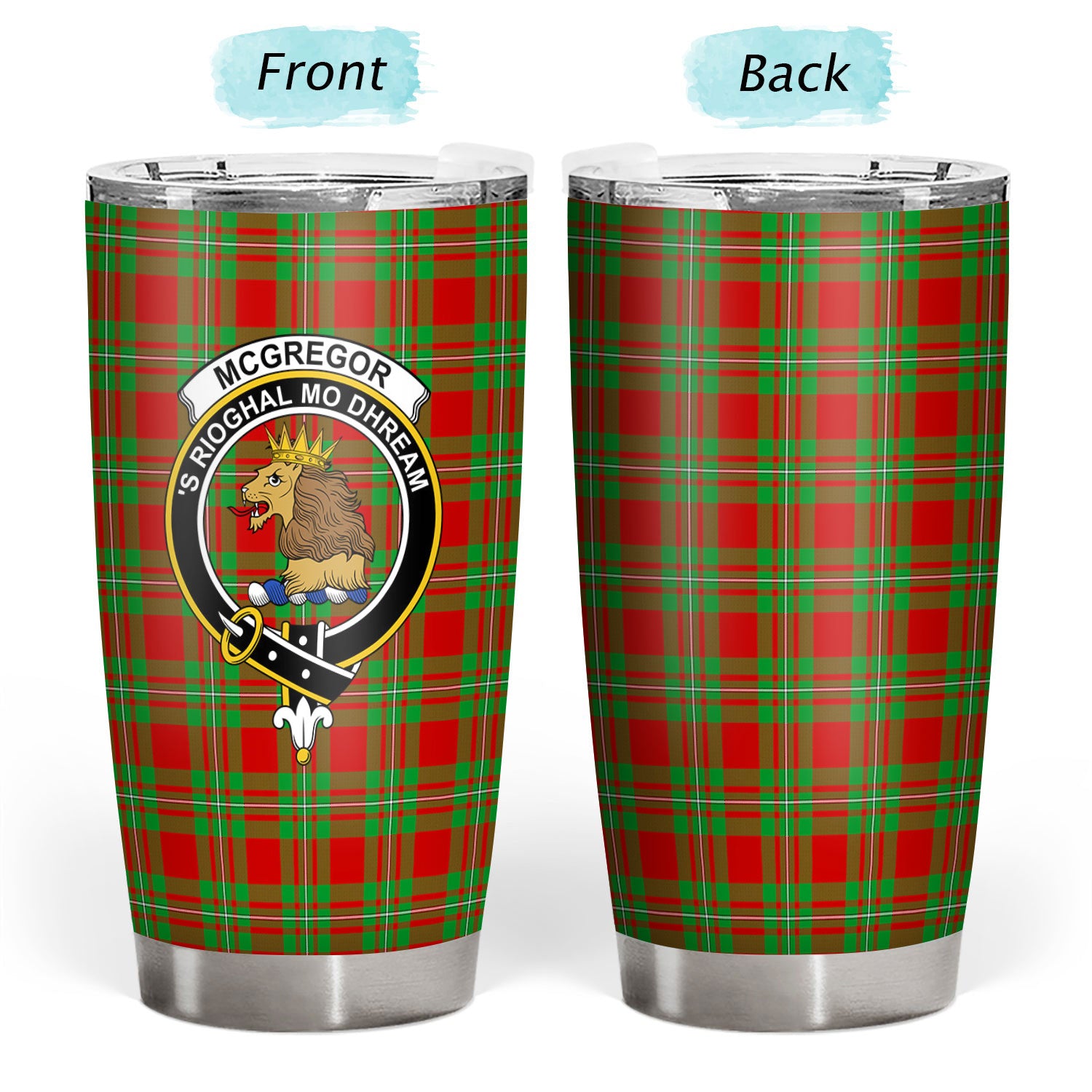 McGregor Modern Tartan Crest Tumbler