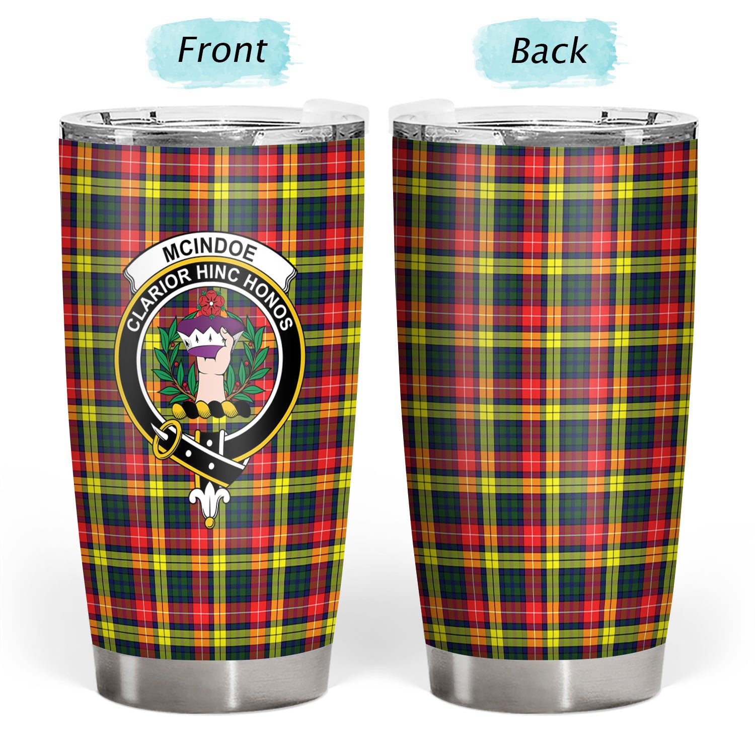 McIndoe Tartan Crest Tumbler