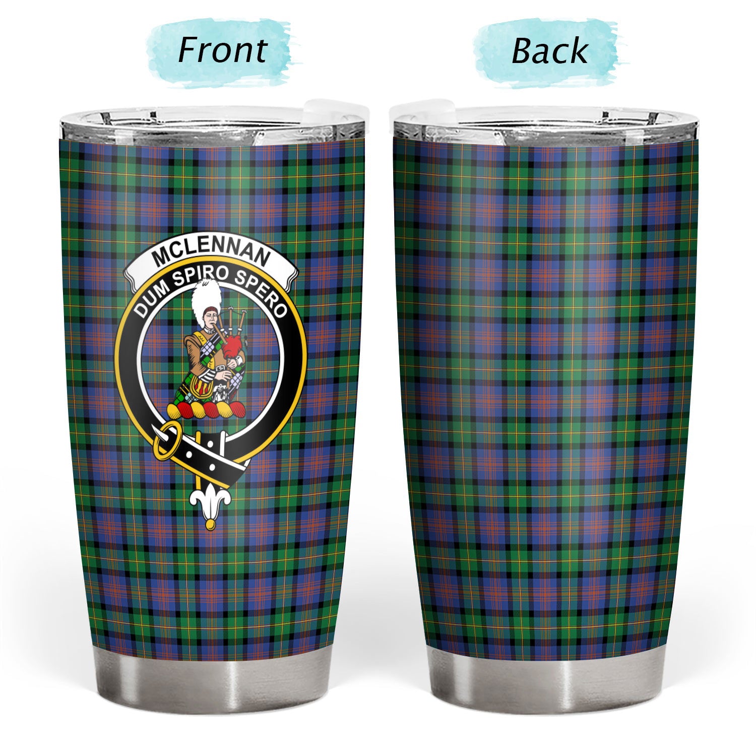 McLellan Ancient Tartan Crest Tumbler