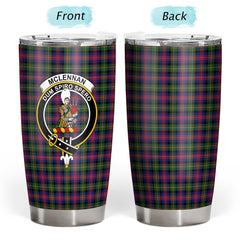 McLellan Modern Tartan Crest Tumbler